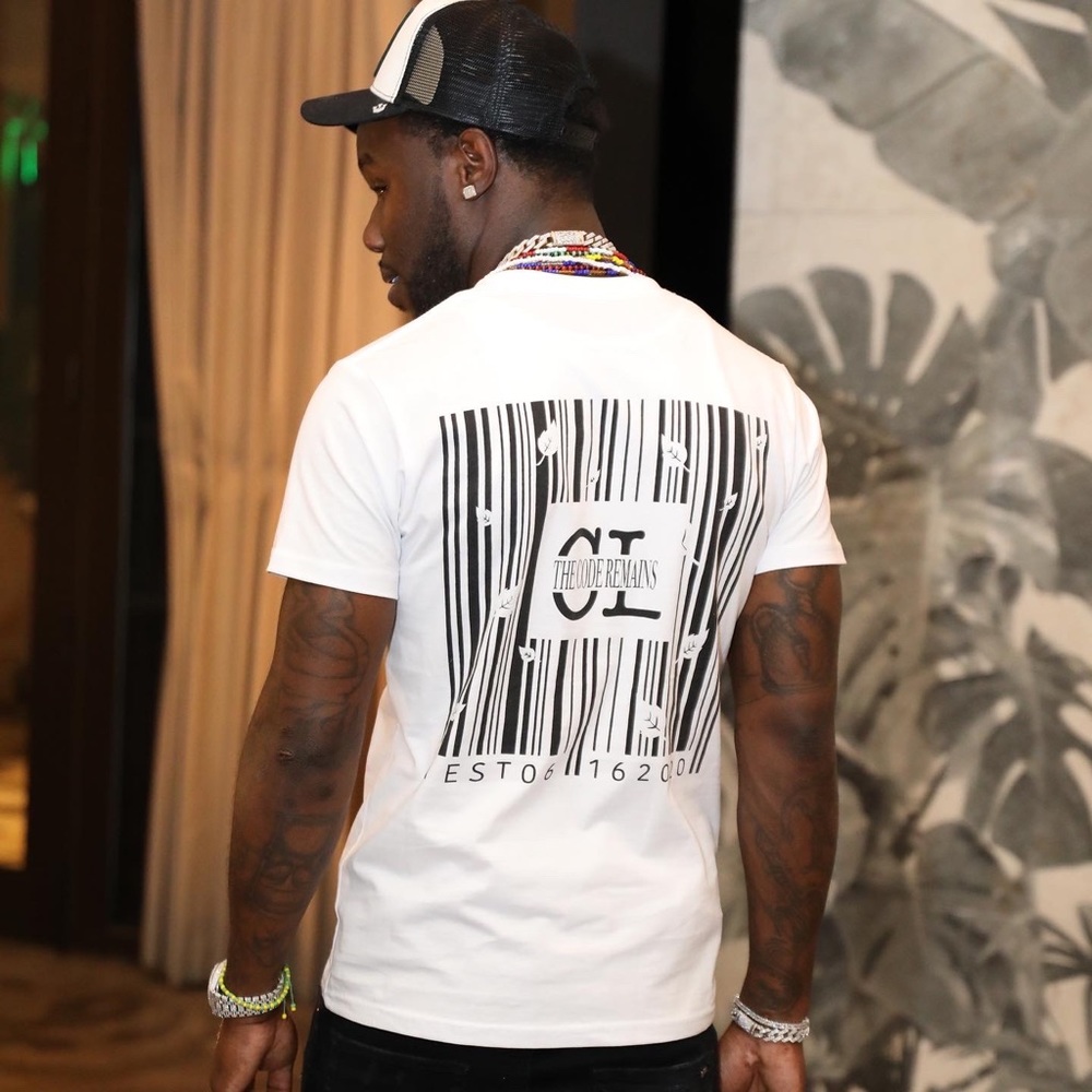 100% organic cotton CodedLeaf graphic tshirt